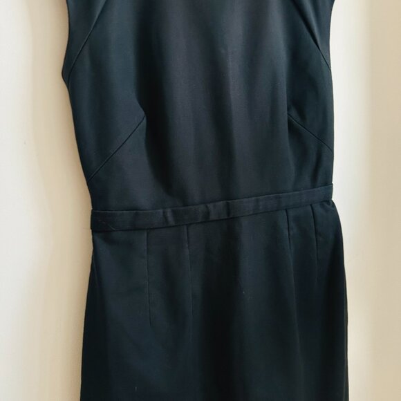 Elie Tahari Saks 5th Avenue Black Cotton Blend Shift Sheath Dress Classic Work - Picture 6 of 10